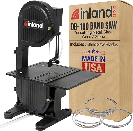 Inland Craft DB-100 Diamond Band Saw Machine for Glass, Rock, Wood & Metal
