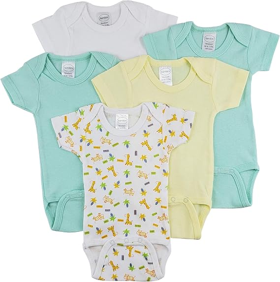 Bambini Short Sleeve One Piece 5 Pack