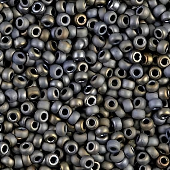 Miyuki Round Rocaille Seed Beads Size 11/0 24 Grams 5 Inch Tube Matte Metallic Silver 11-2002
