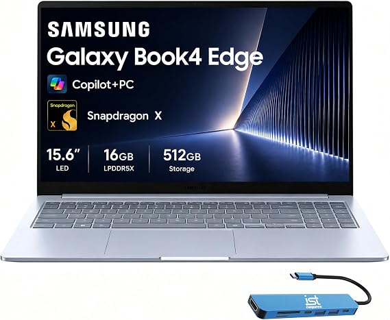 Samsung Galaxy Book4 Edge, 15.6" LED, Snapdragon X, 16GB DDR5, 512GB UFS