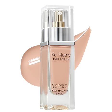 Estee Lauder Re-Nutriv Ultra Radiance Liquid Foundation SPF 20 | Luxurious, Hydrating, Long-Wearing, 1 Fl Oz