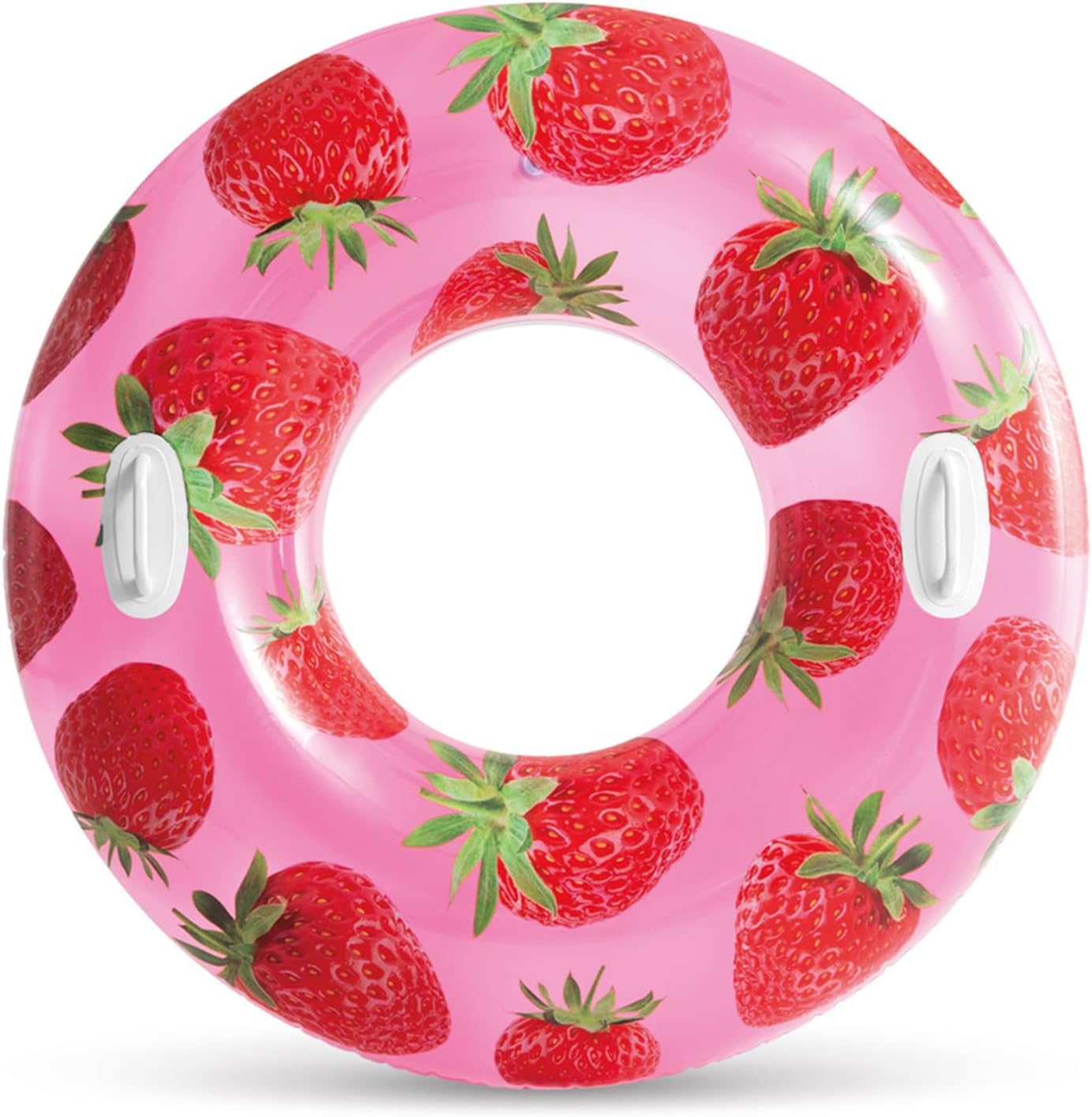 Intex 56261 Handled Bagel Watermelon Pattern 107 cm, water sports, beach material, inflatable product, swimming accessory, camping, diving, safety