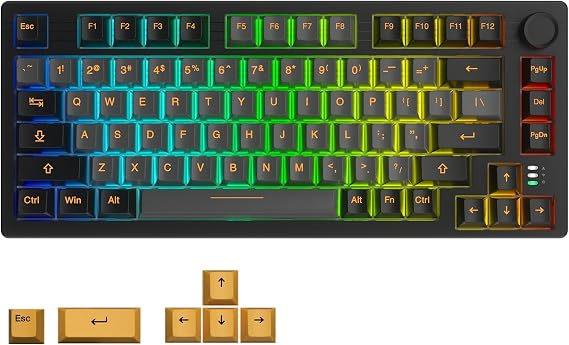 DAREU EK75PRO 75% Wireless Mechanical Gaming Keyboard with Knob