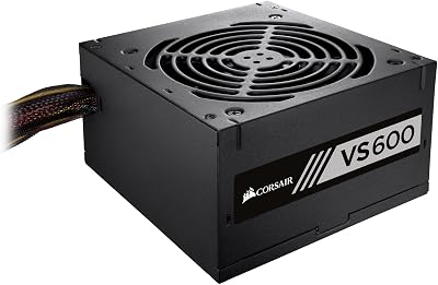 Corsair CP-9020119-NA VS Series, VS600, 600 Watt 600W, Active PFC, 80 Plus White Certified Power Supply
