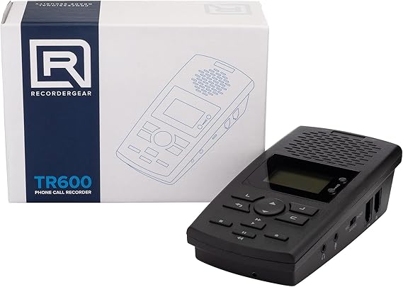 TR600 Landline Phone Call Recorder for Analog/IP/Digital Lines, Automatic Telephone Recording Device - 16GB