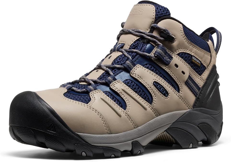 KEEN Utility Men's Lansing Mid Height Steel Toe Waterproof Work Boots