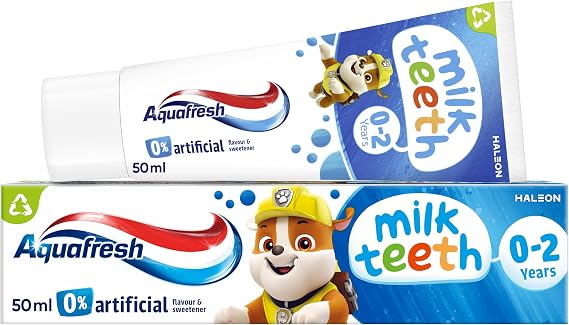 Aquafresh Paw Patrol Milk Teeth Baby Toothpaste, 0-2 Years, 50 ml