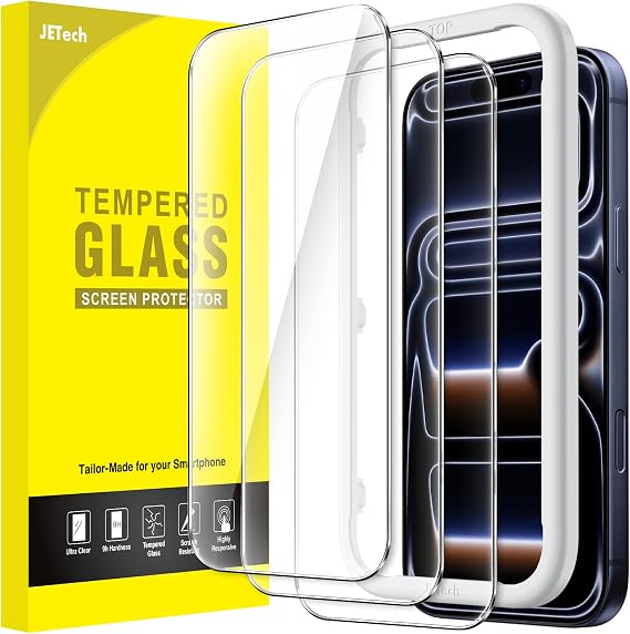 JETech Screen Protector for iPhone 17 Pro, 3-Pack