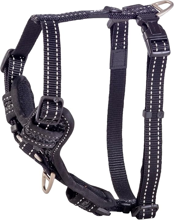 Rogz Control Harness Reflective Medium Black