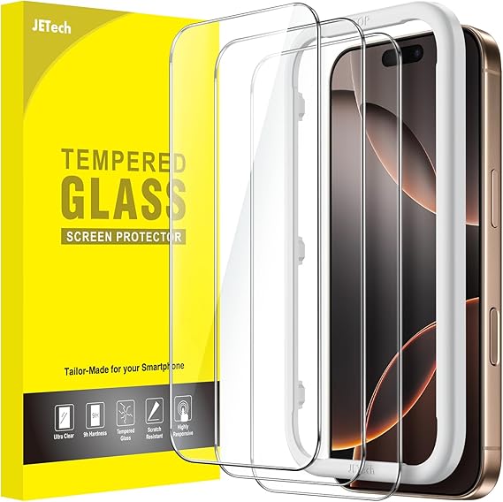 JETech Screen Protector for iPhone 16 Pro Max, 3-Pack
