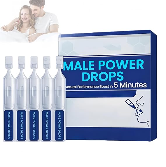 Male Power Drops, Secret Drops for Strong Men, Enhancing Sensitivity and Pleasure, Long & Fast-Acting Results, Improve Emotional Communication (1pcs)