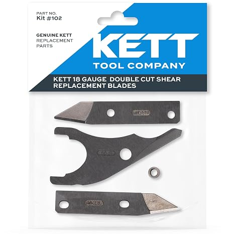 Kett Tool KIT #102-18 Gauge Shear Blade Replacement Kit