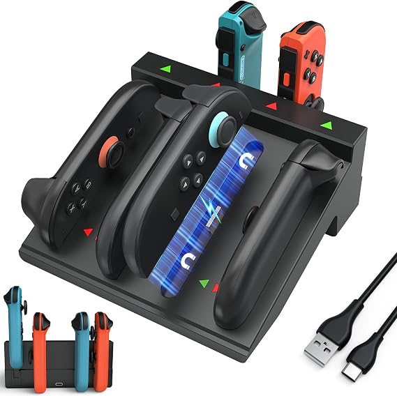 DIGIROOT Switch Controller Charger for Nintendo Switch 2 & 1 & OLED