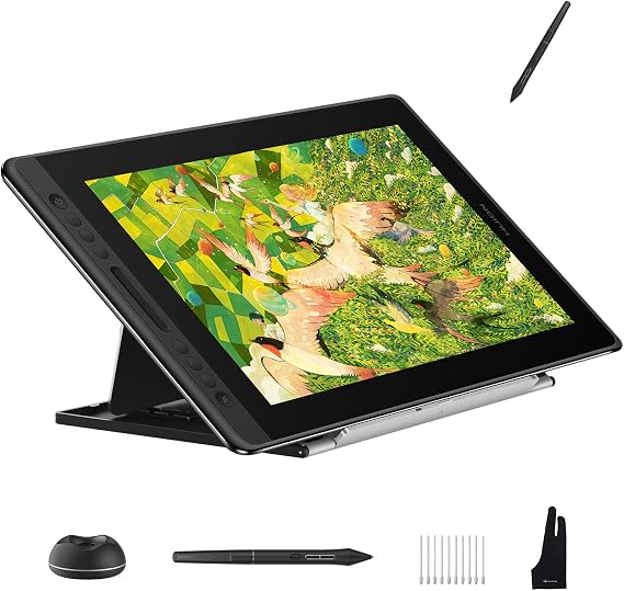 HUION Kamvas Pro 16 V2 Drawing Tablet with Screen and Battery-Free Pen PW600L