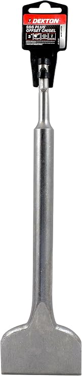 DEKTON DT80157 3 SDS Plus Offset Chisel, Black/Red