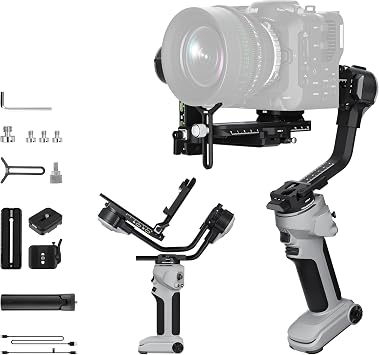 ZHIYUN Crane 4E Gimbal Stabilizer for Camera, Handheld 3 Axis DSLR Gimbal Stabilizer for Canon/Nikon/Sony with Tripod, Native Vertical Shooting, Video Recording, Specialty Expansion