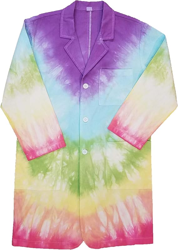 Aeromax Tie Dye Lab Coat Size Youth Large