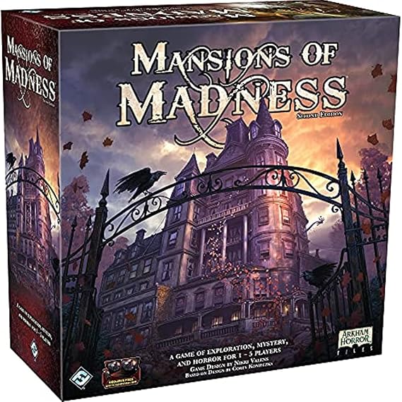 Asmodee Mansions of Madness Board Game (2nd Edition) - Dive into Lovecraftian Horror and Mystery with Cooperative Gameplay! Ages 14+, 1-5 Players, 2-3 Hour Playtime