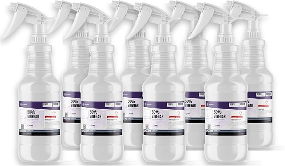 Alliance Chemical 50% Vinegar - Concentrated Industrial Strength - 8 Quart Sprays (2 Gallon Total)