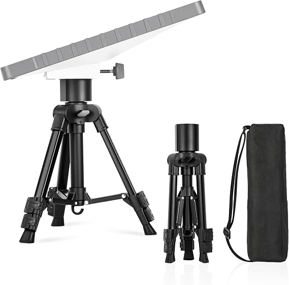 Starlink Mini Tripod Stand Mount with Aluminum Adapter Height Adjustable | for All Starlink Mini Models Portable Sturdy Starlink Mini Stand for Camping RV Travel Outdoor Setups