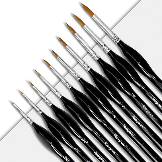 10 Pcs Exquisite Detail Paint Brush Set