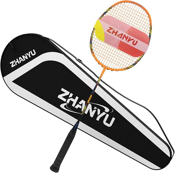 Badminton Racket,Badminton Racquet,100% All Carbon Fiber One-Piece Molding Ultra Light 76g Offensive And Defensive Durable Training Racket,Including 1 Racket And 1 Ball Bag
