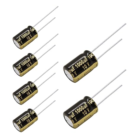Replacement for 6 pcs Panasonic FM Series Capacitors 10V 1000uf Low ESR Impedance 105C