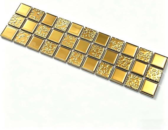 Hominter Gold Ceramic Mosaic Sample Tile
