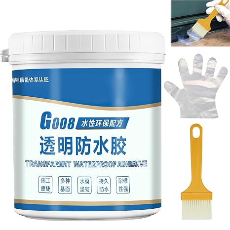G008 Cap Cut Waterproof Glue, Transparent Waterproof Coating, Anti-Leakage Agent, Super Strong Clear Insulation Sealant (350G)