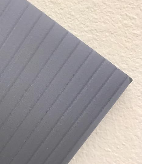 Coroplast Polypropylene Sheet, 24" Length x 18" Width x 5/32" Thick, Gray (Pack of 1)