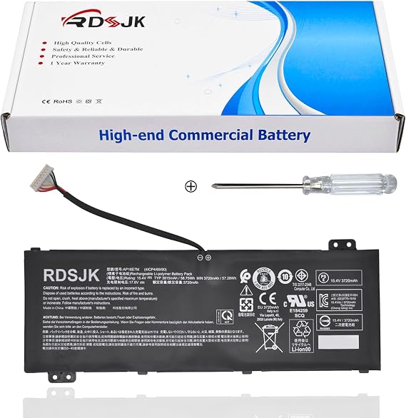 AP18E7M AP18E8M Laptop Battery for Acer Nitro 5 AN515-43 AN515-44 AN515-52 AN515-54 AN517-51 AN517-52 Nitro 7 AN715-51 Aspire 7 A715-74G Predator Helios 300 PH317-53 Triton 300 PT315-51 15.4V 58.75Wh