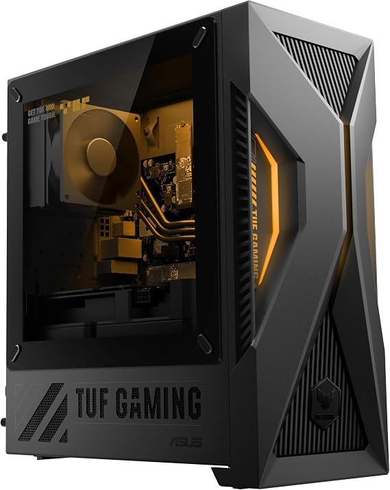 ASUS TUF T500 (2025) Gaming Desktop PC, Intel CoreTM i5-13420H Processor, NVIDIA GeForce RTXTM 5060Ti, 1TB M.2 NVMeTM PCIe 4 SSD, 16GB DDR5 RAM, Windows 11 Home, T500MV-MS564Ti