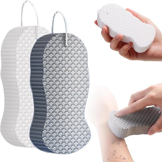 2026 New Exfoliating Sponges Super Soft Bath Sponge,2/4pcs Super Soft Exfoliating Bath Sponge, Exfoliating Bath Sponge for Adults (2pcs-a)