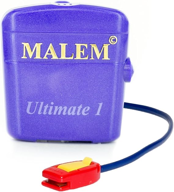 Malem Ultimate Bedwetting Alarm Purple for Boys and Girls - Loud Sound & Strong Vibration Wake Even Deep Sleepers - Award Winning Enuresis Alarm