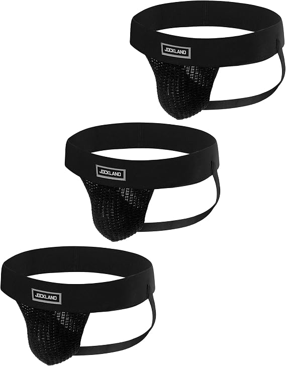 Men's Jock Strap, Wide Band Mesh Male Underwear Jockstrap Athletic Supporter for Gym Vasectomy