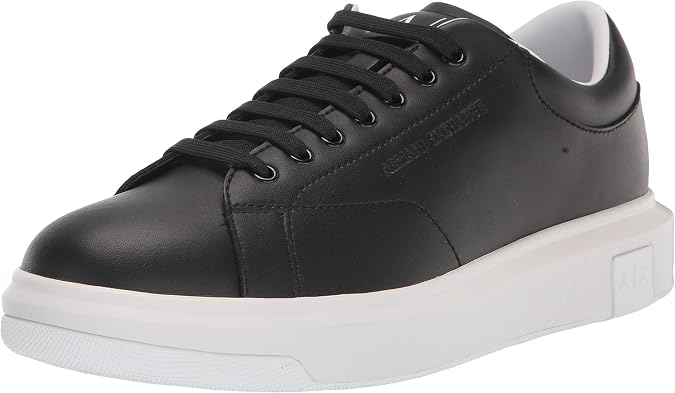 Armani Exchange Herren Actionleathersidelogolaceup Sneaker