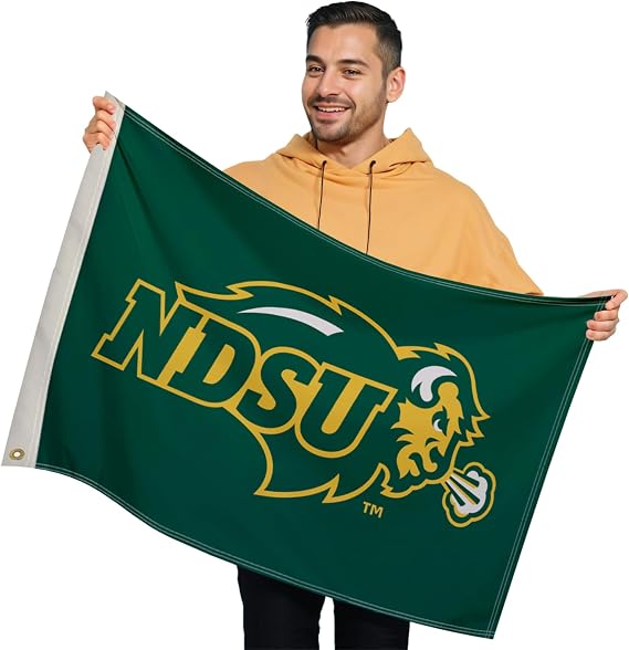 North Dakota State Bison Flag - NCAA Licensed - Nylon - 2' x 3'