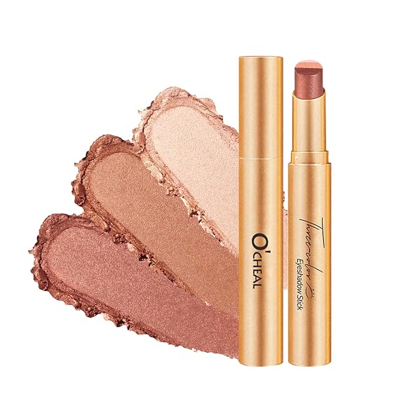 OCHEAL 3 Color Eyeshadow Stick, Waterproof Shimmer Eye Makeup 3#