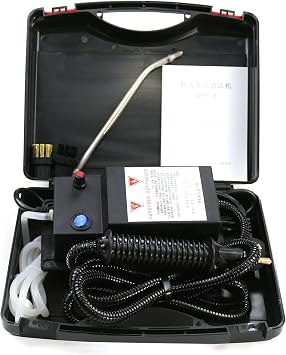 1700W High Temperature Pressurized Steam Cleaner,Portable Hand-held High Pressure Steam Cleaner Machine,110V Automatic Pumping Mobile Cleaning Powerful Steam Tool for Home,Black