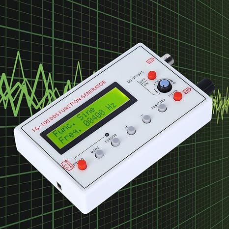 DDS Function Generator, 1HZ500KHz Function Generator, Sine Frequency Produce for Oscilloscope Attenuators