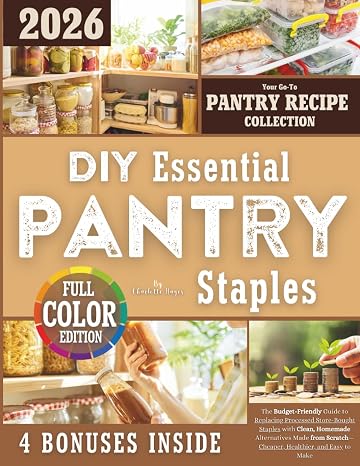 DIY Essential Pantry Staples: The Budget-Friendly Guide to Replacing Processed Store-Bought Staples with Clean, Homemade Alternatives Made from ScratchCheaper, Healthier, and Easy to Make