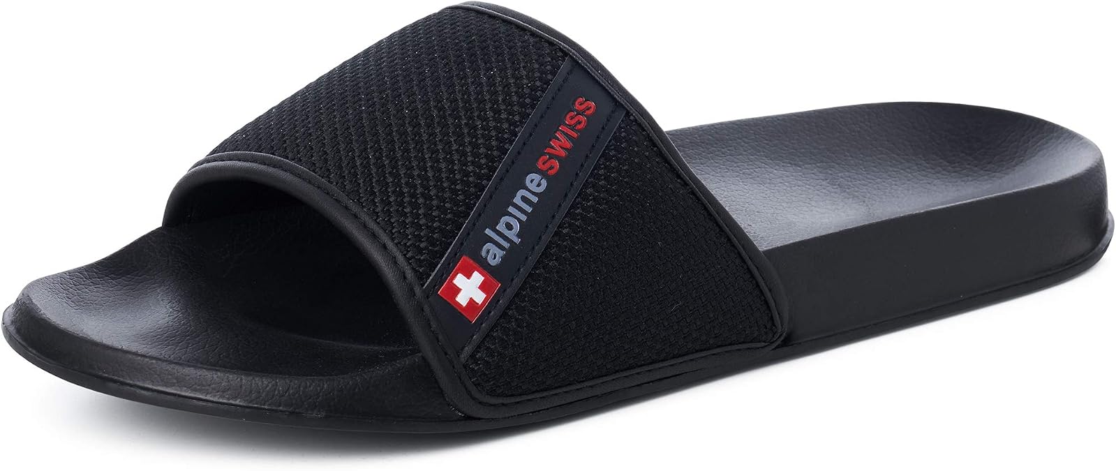Alpine Swiss Athletic Slides For Men | Flip Flop Sandals House Shoes Slippers For Men | Comfortable Lightweight & Water Friendly | Casual Open Toe Slides