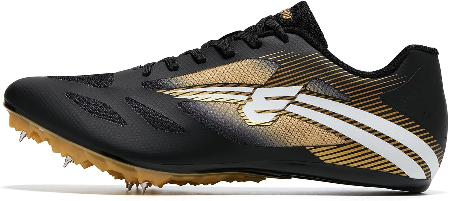 Men's Track and Field Shoes Women Lightweight Breathable Spikes for Multi-Events Jump Shoes