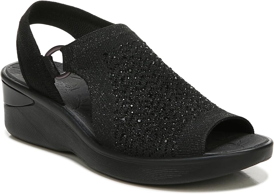 BZees womens Star Bright Slingback Wedge SandalWedge Sandal