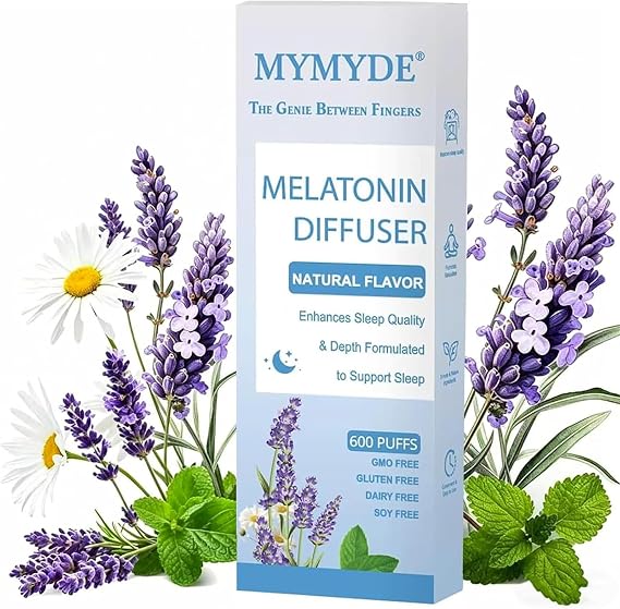 Lavender Mint Fragrance Stick, Natural Thyme Scent for Relaxation - Non-Electronic Personal Fragrance Accessory - 300Uses (Blue)