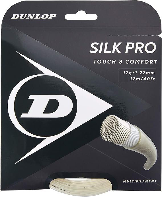 Dunlop Sports Silk Pro Tennis String, 17G, 40' Set