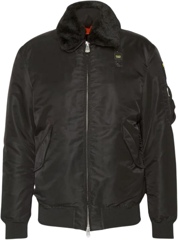 Blauer Men's Bomber Jacket Nylon Black