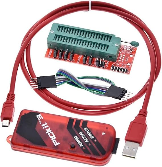 PICKIT3 Programmer + PIC ICD2 PIC Kit 2/3 Programming Adapter Universal Programmer Seat FZ0508