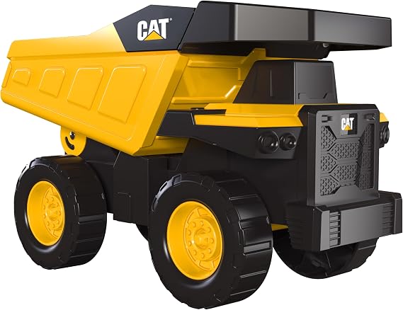 CAT Construction, Real Steel Max Dump Truck 12" - Heavy Duty Steel Construction Toy with Realistic Working Dump Bed – Durable Vehicle for Indoor & Outdoor Play – Ages 3+, Yellow