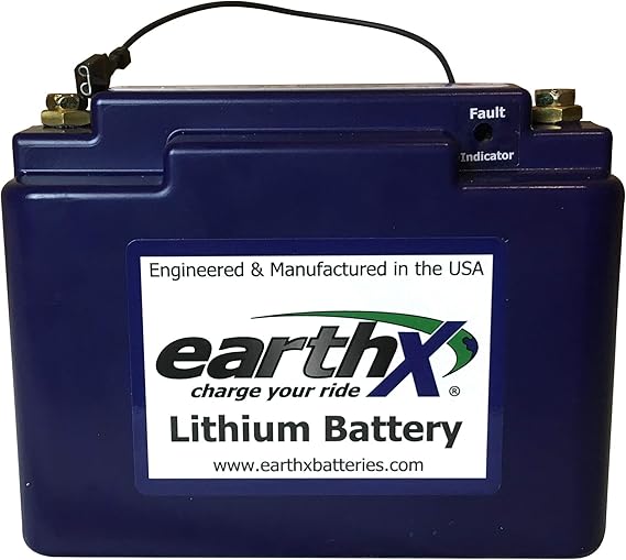 EarthX ETX680 Lithium Iron Phosphate Battery (LiFePo4) for Aircraft with BMS (60 amp alternator or less)